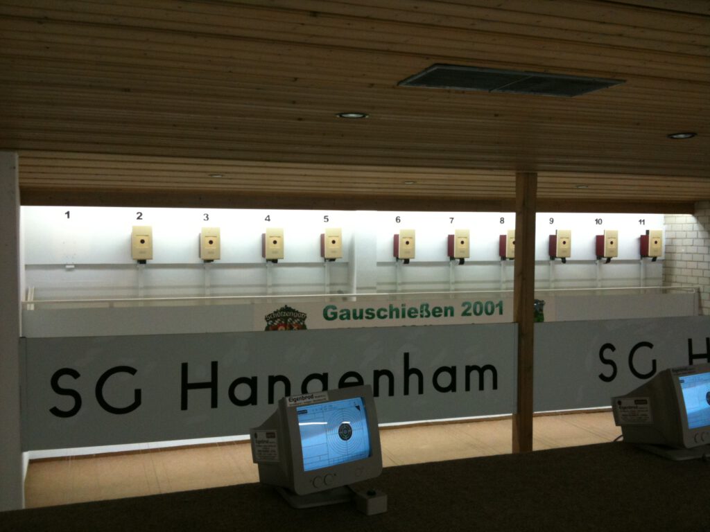 Der Schießstand der SG Hangenham bis 2013